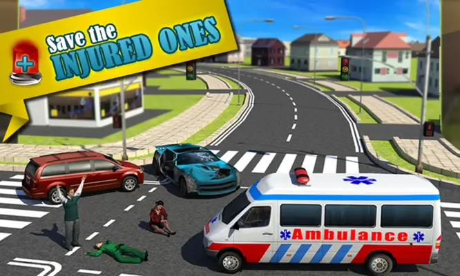 Ambulance Rescue Simulator 3D android App screenshot 1